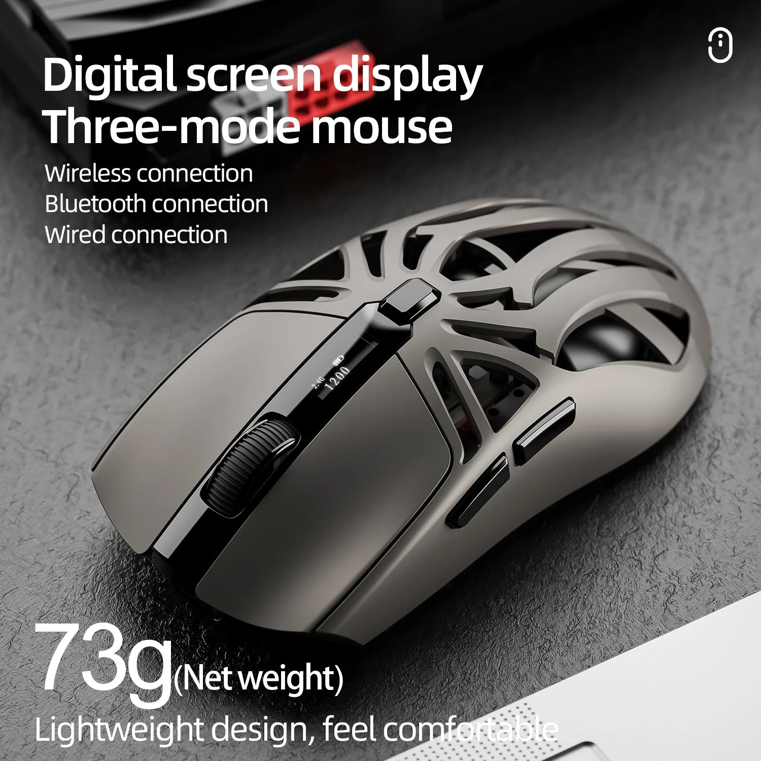 Wireless Gaming Mouse For Big Hands – Bluetooth 3-Mode